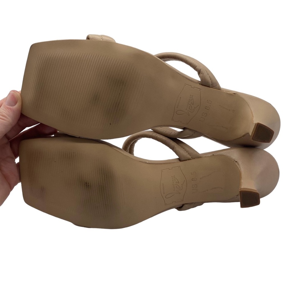 Her by Anthony Veer Sandals Brown Leather Feminine Heels Comfort Strappy Sz 8.5 - Picture 6 of 9